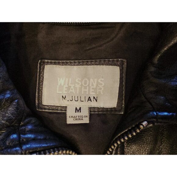 Wilson leather M. Julian biker jacket Medium black - Picture 3 of 16